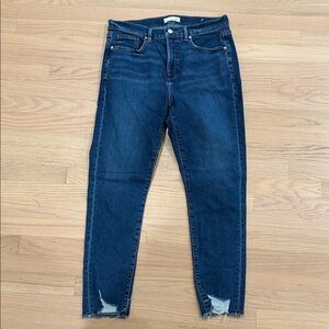 LOFT Dark Blue Skinny Jeans